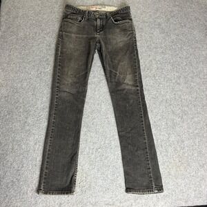 Vans Customade Jeans Womens 30x30 Skinny Slim Fit Faded Black Denim Pants Y2K